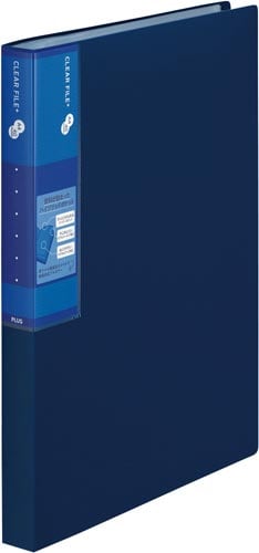 スーパーエコノミークリアーF+ A4縦40ポケ 紺