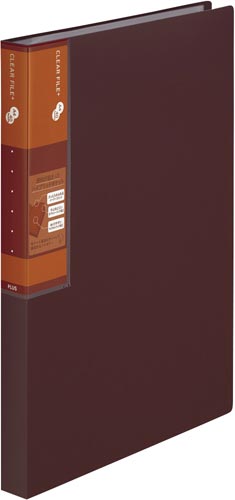 スーパーエコノミークリアーF+ A4縦40ポケ 茶