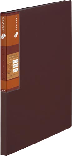 スーパーエコノミークリアーF+ A4縦20ポケ 茶