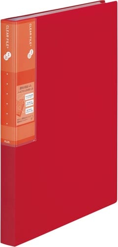 スーパーエコノミークリアーF+ A4縦40ポケ 赤