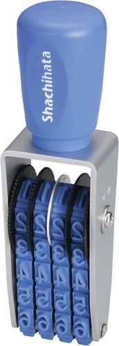 エルゴグリップ 回転ゴム印 欧文4連2号 ゴシック