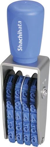 エルゴグリップ 回転ゴム印 欧文4連2号 明朝体