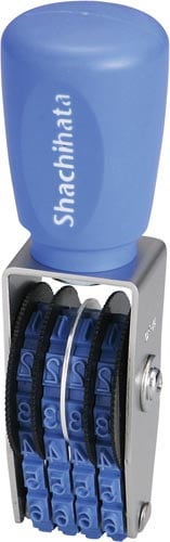 エルゴグリップ 回転ゴム印 欧文4連4号 ゴシック