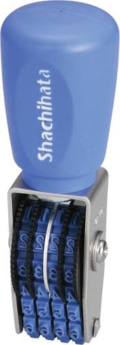 エルゴグリップ 回転ゴム印 欧文4連5号 ゴシック