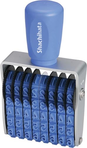 エルゴグリップ 回転ゴム印 欧文8連2号 ゴシック