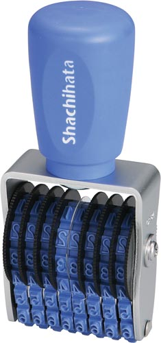 エルゴグリップ 回転ゴム印 欧文8連4号 ゴシック