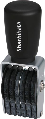 タート用 回転ゴム印 欧文6連4号 ゴシック体