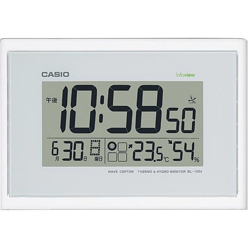 生活環境お知らせ機能付き電波掛置時計IDL−100