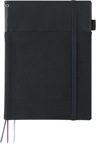 カバーノート<システミック>セミB5合皮 黒×5