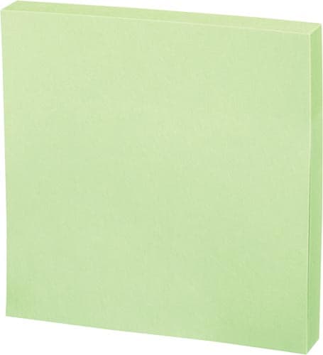 再生紙ふせん K2 75×75mm 緑 1冊