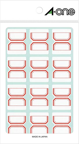 セルフインデックス 中 赤 12面 180片