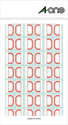 セルフインデックス 小 赤 21面 315片×5