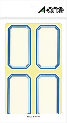 セルフ角ペーパー 中 青 4面 72片×5