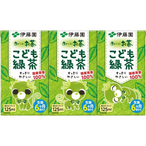 おーいお茶 こども緑茶 125ml 36本