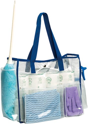 BMトートバッグS 透明タイプ ブルー