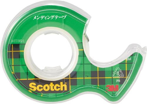 メンディングテープ 小巻カッター付 幅18mm×5