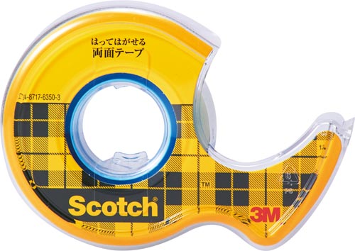 スコッチ(R) はってはがせる両面カッター付×12