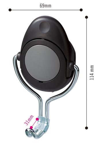 超強力マグネットフックたまフック 12kg 黒×3