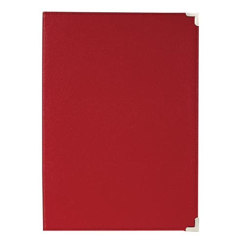 メニューファイル(A4窓枠表紙付)赤 MN−110