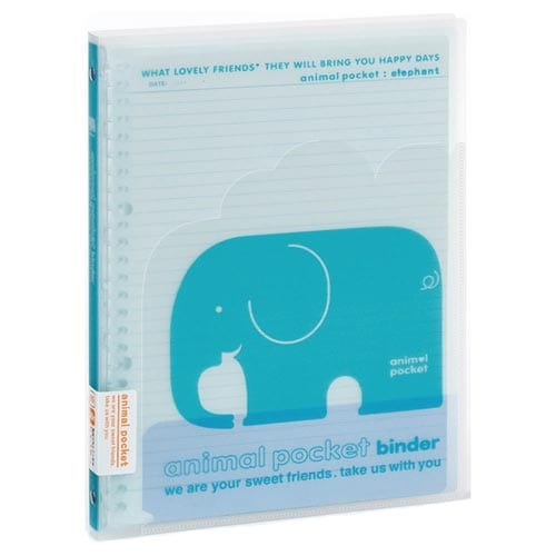 極東ノートLN15SB B5バインダーアニマル