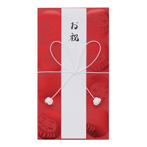 金封285 お祝 茜 だるま柄