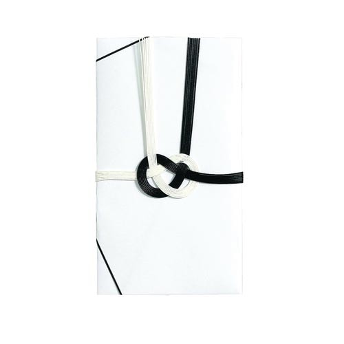 仏金封 黒白7本斜折字なし