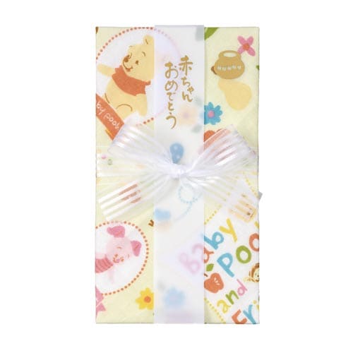 ディズニー ガーゼハンカチ金封プー イエロー