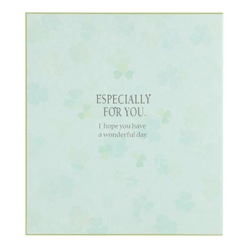 カラー色紙 二つ折り クローバー柄