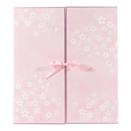 カラー色紙 両開き リボン 桜柄