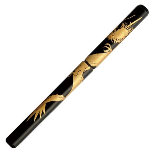 蒔絵筆ペン 龍 黒 漆塗 UK15B−06