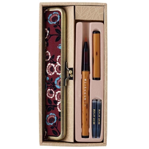 天然竹筆ペン AK5000MS−TU 京帯地 椿