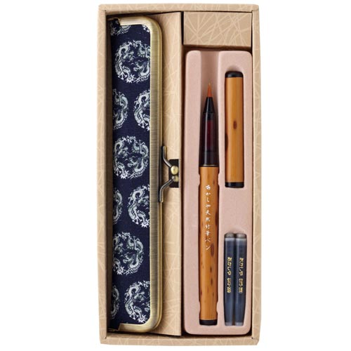 天然竹筆ペン AK5000MS−RY 京帯地 龍