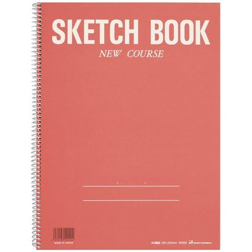A4スクールスケッチブック ニューコース 赤