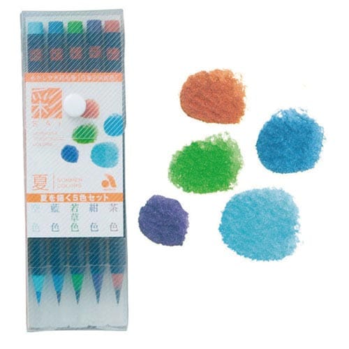 水彩毛筆彩夏を描く5色セットCA200/5VB