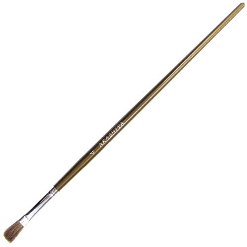 バモウ4ゴヒラ 水彩画筆馬毛 4号平