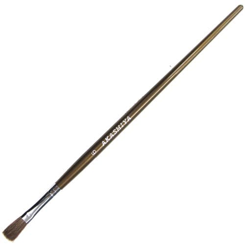 バモウ6ゴウヒラ 水彩画筆馬毛 6号平