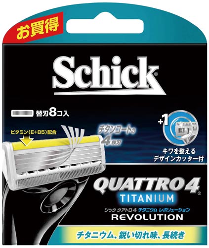クアトロ4チタニウム レボリューション 替刃 8コ