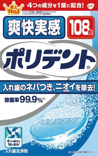爽快実感ポリデント 108錠