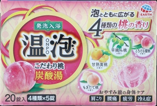温泡ONPOこだわり桃炭酸湯20錠