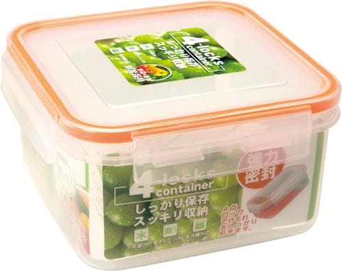 4LOCKS保存容器 正方形1.1L S21