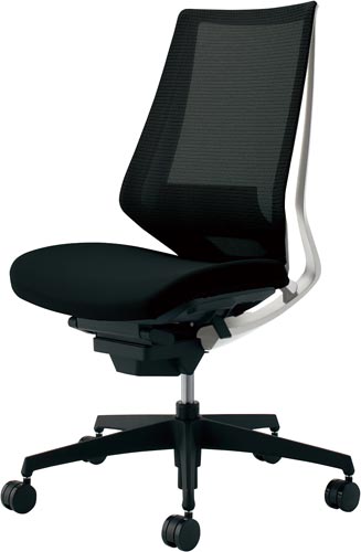 デュオラメッシュ白樹脂脚 ランバー ブラックV