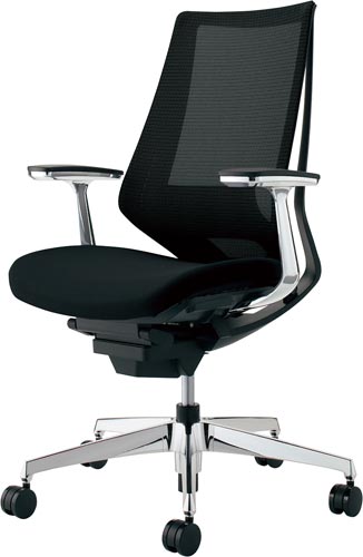 デュオラメッシュ黒アルミ脚ランバーアルミ肘B6W