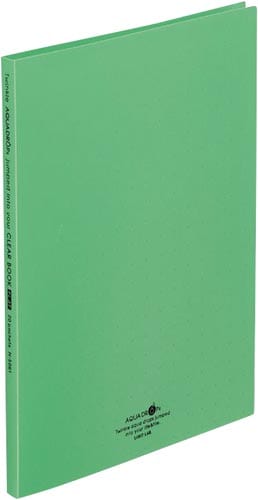 クリヤーブックフラット20P 黄緑