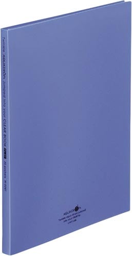 クリヤーブックフラット20P 青