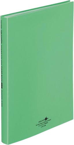 クリヤーブックフラット40P 黄緑