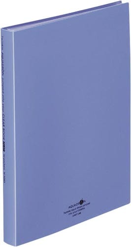 クリヤーブックフラット40P 青