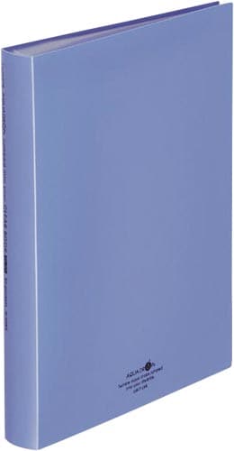 クリヤーブックフラット60P 青