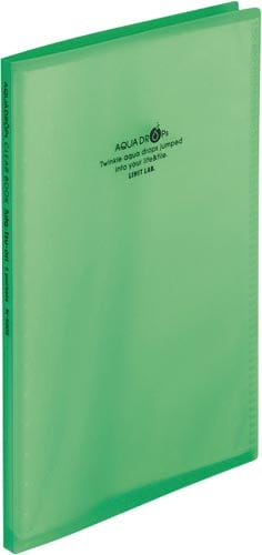 クリヤーブック 2つ折り 5P キミドリ