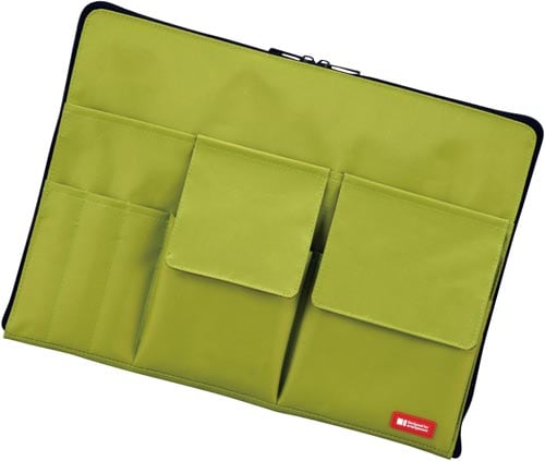 バッグインバッグ A4 イエローグリーン