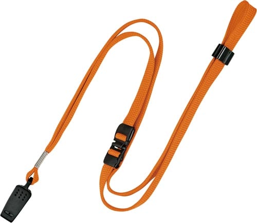 名札用 ループクリップ 橙 10本入